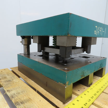 16" x 14" Steel Die Shoe Set 13" Throat Dual Pin 5" Open Height