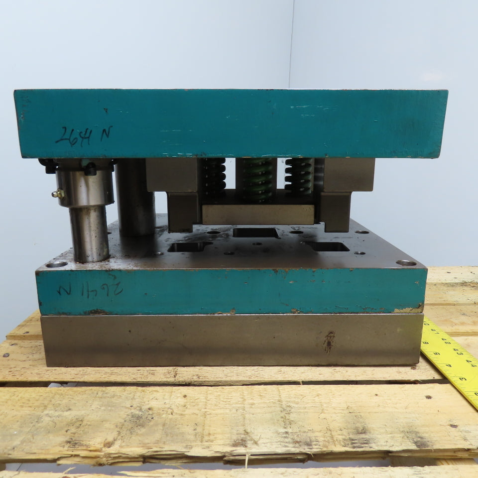 16" x 14" Steel Die Shoe Set 13" Throat Dual Pin 5" Open Height