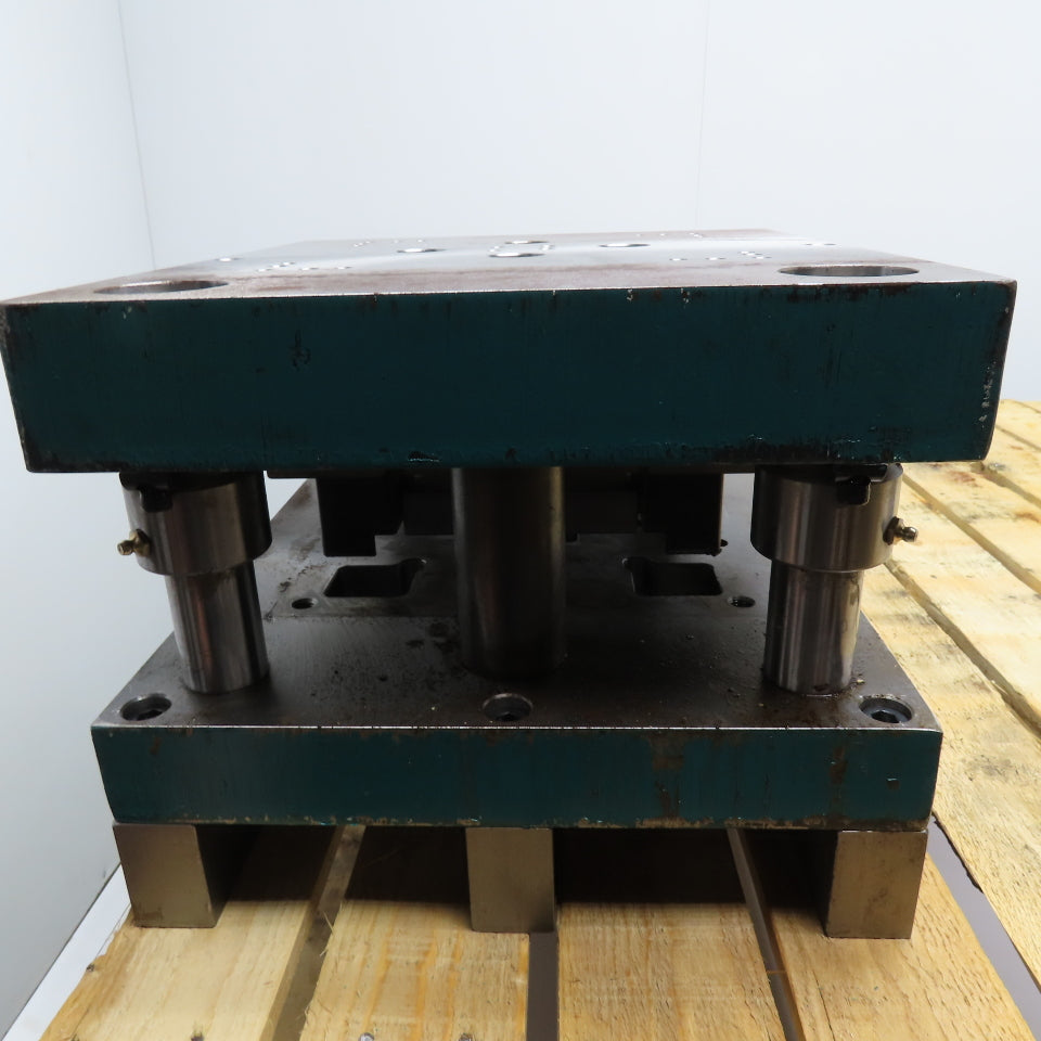 16" x 14" Steel Die Shoe Set 13" Throat Dual Pin 5" Open Height