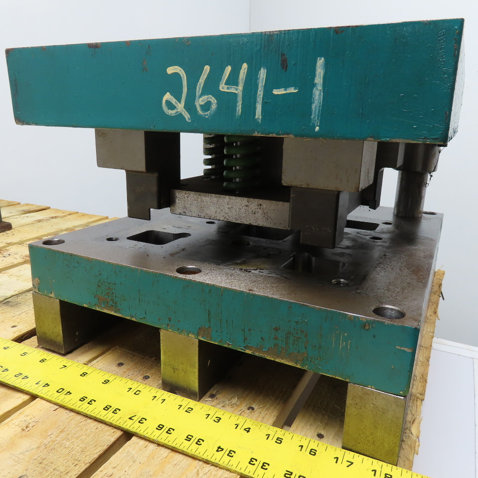 16" x 14" Steel Die Shoe Set 13" Throat Dual Pin 5" Open Height