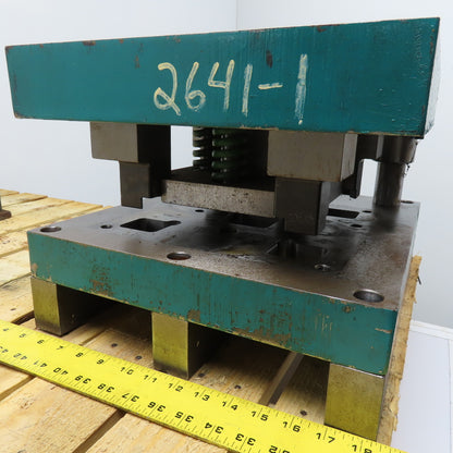 16" x 14" Steel Die Shoe Set 13" Throat Dual Pin 5" Open Height