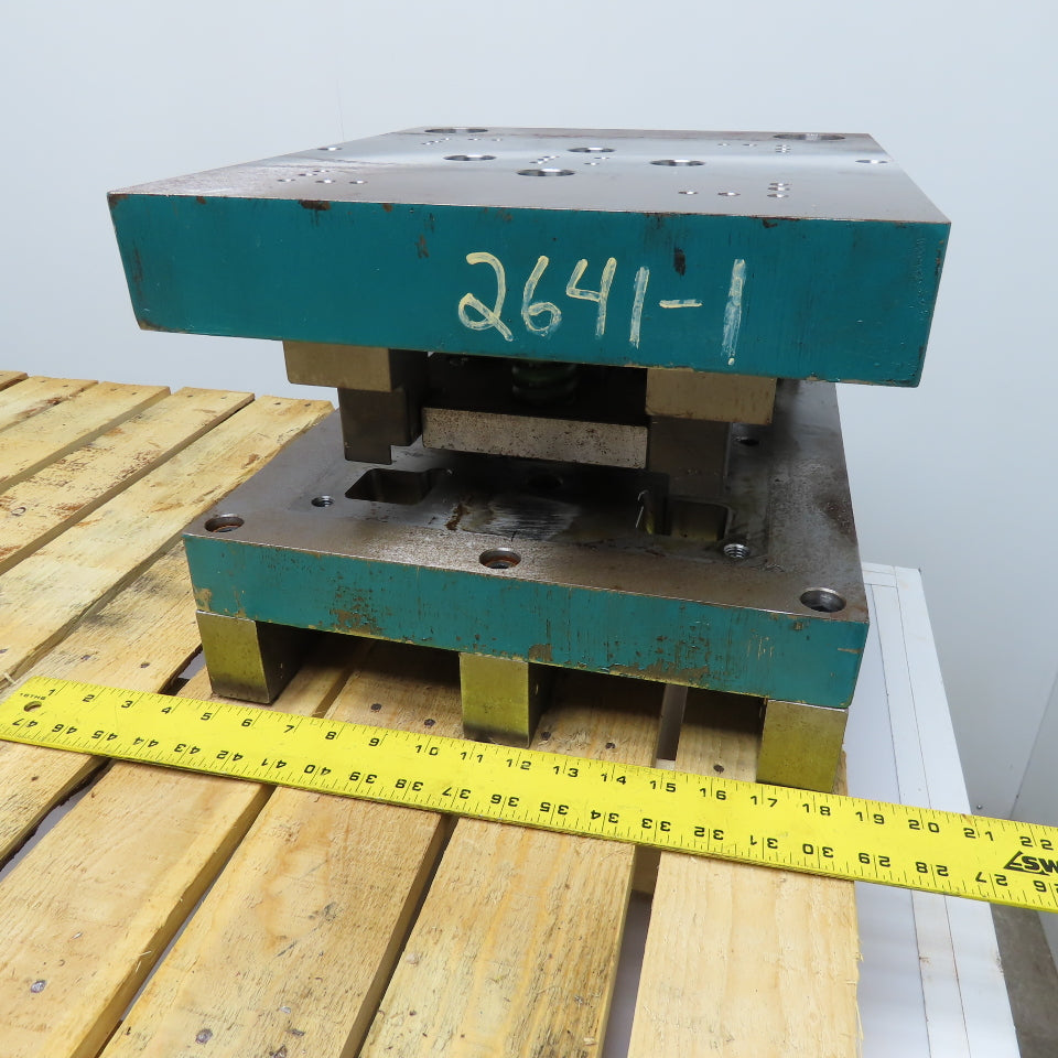 16" x 14" Steel Die Shoe Set 13" Throat Dual Pin 5" Open Height