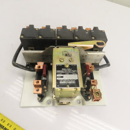 Square D 8536 F0-6 NEMA Size 4 3-Pole Magnetic Motor Starter 600VAC Ser C
