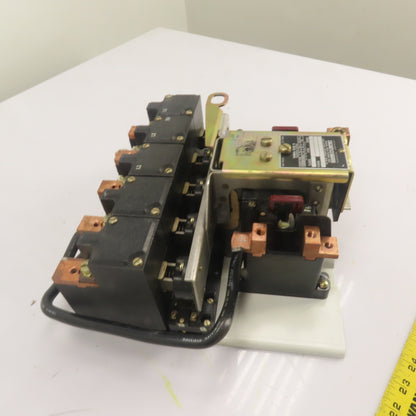 Square D 8536 F0-6 NEMA Size 4 3-Pole Magnetic Motor Starter 600VAC Ser C