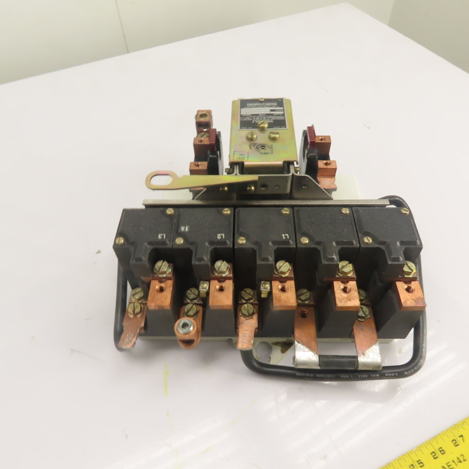Square D 8536 F0-6 NEMA Size 4 3-Pole Magnetic Motor Starter 600VAC Ser C