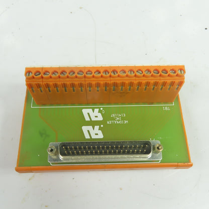 Weidmuller E141197 915956-67 37-Pin D-Sub Terminal Block Interface Module