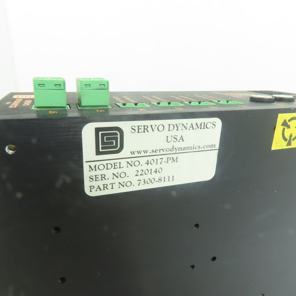 Servo Dynamics 7300-8111 4017-PM Servo Power Module 170VDC