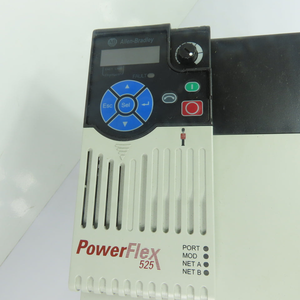 Allen-Bradley 25B-D024N104 15HP PowerFlex 525 Drive 480VAC 3Ph Ser A FW 7.001