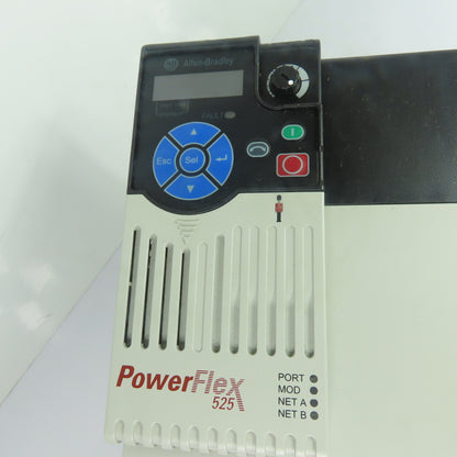 Allen-Bradley 25B-D024N104 15HP PowerFlex 525 Drive 480VAC 3Ph Ser A FW 7.001