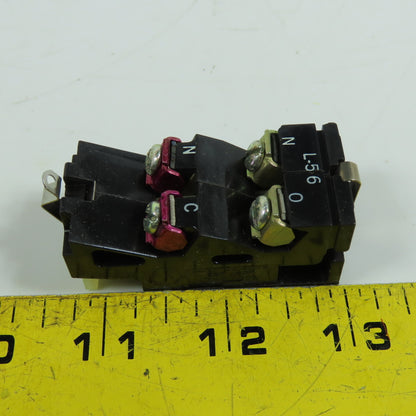 Westinghouse 180C138G01 L-56 Interlock Auxiliary Contact 1NO/1NC 600VAC