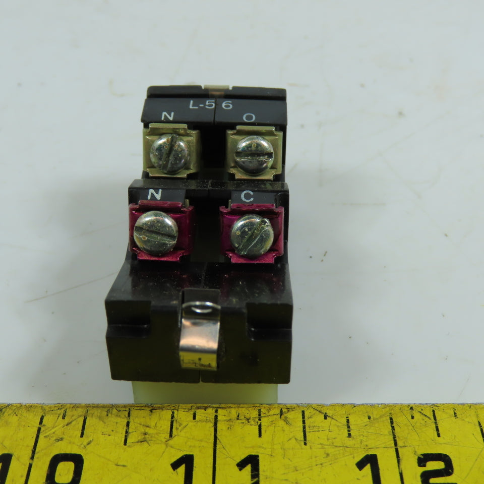Westinghouse 180C138G01 L-56 Interlock Auxiliary Contact 1NO/1NC 600VAC