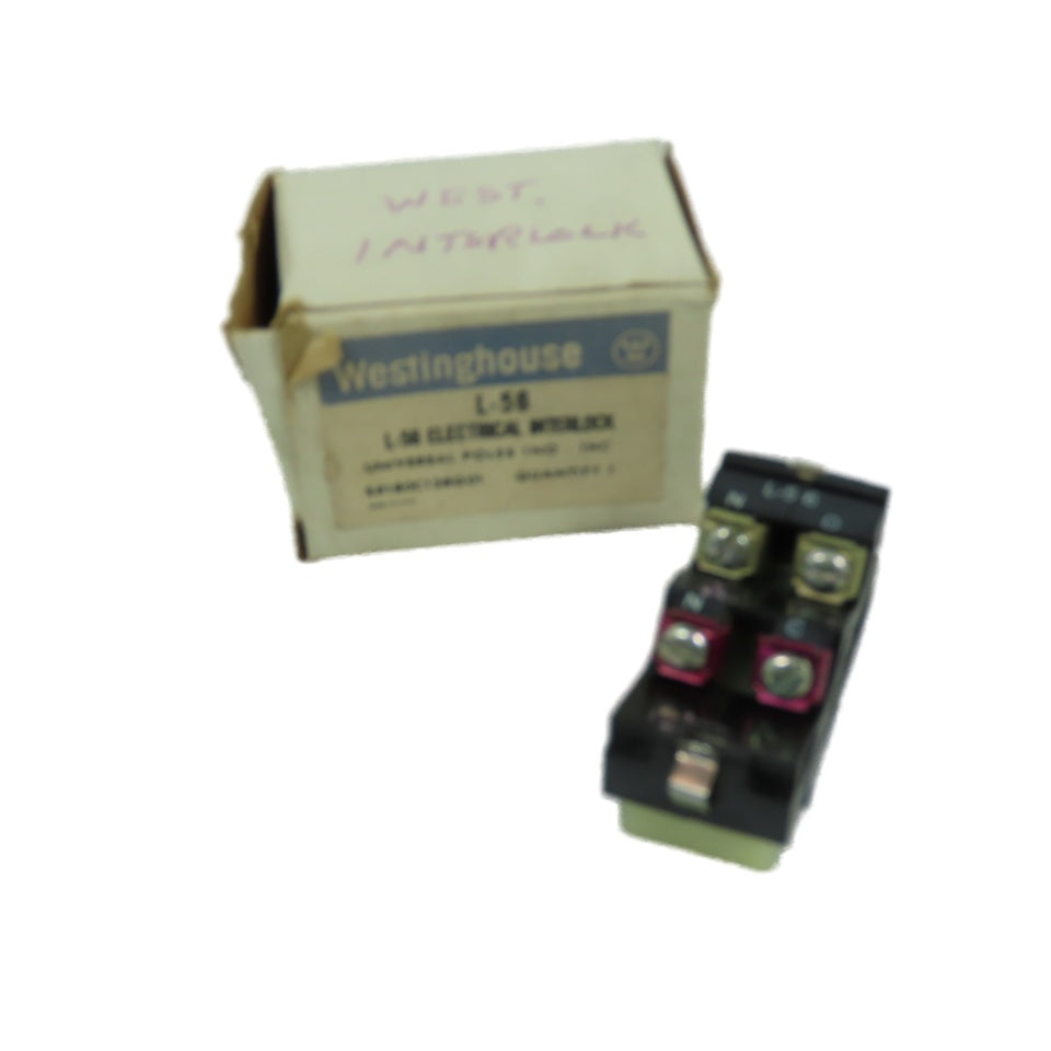 Westinghouse 180C138G01 L-56 Interlock Auxiliary Contact 1NO/1NC 600VAC