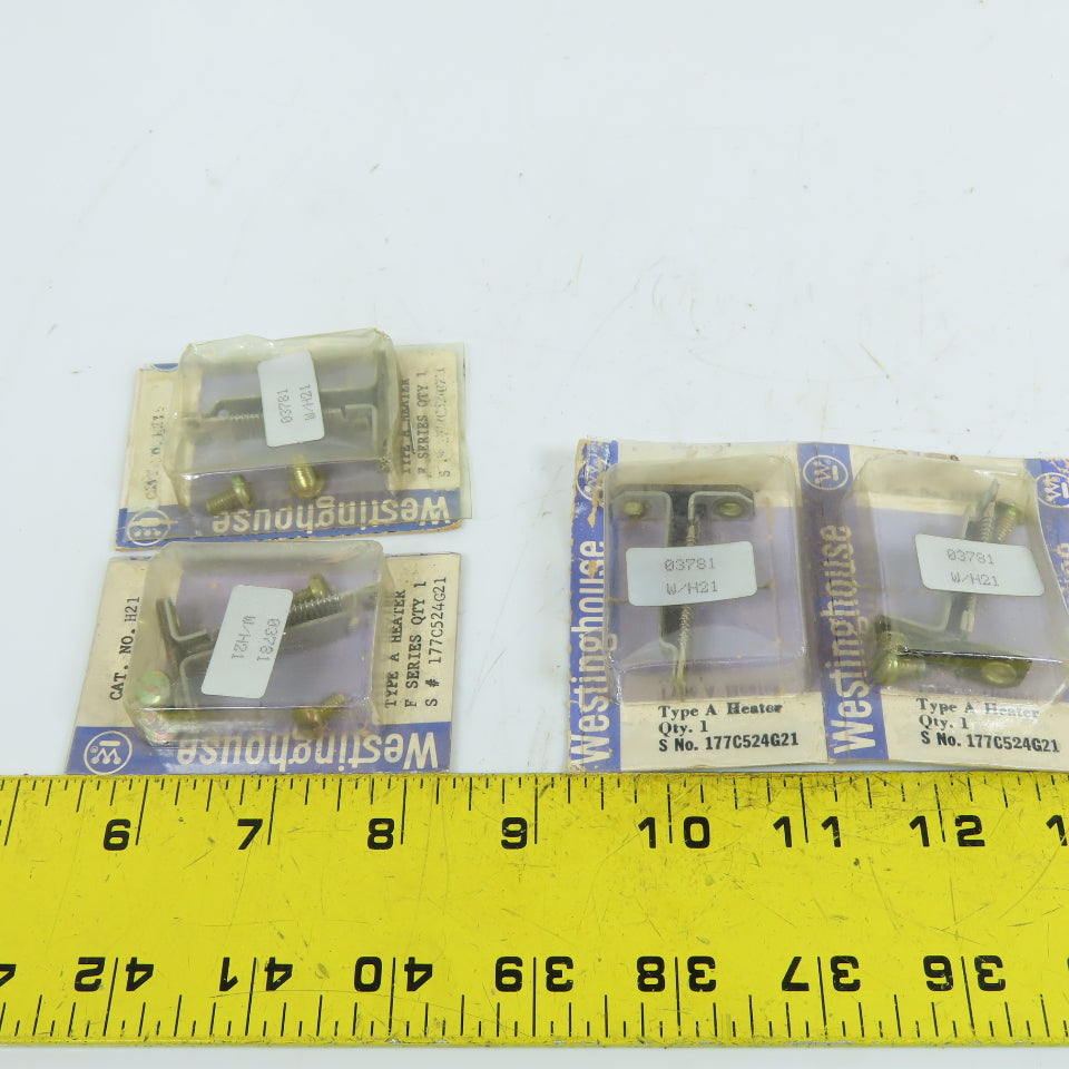 Westinghouse 177C524G21 H21 Type A Overload Relay Heater Element Lot Of 4