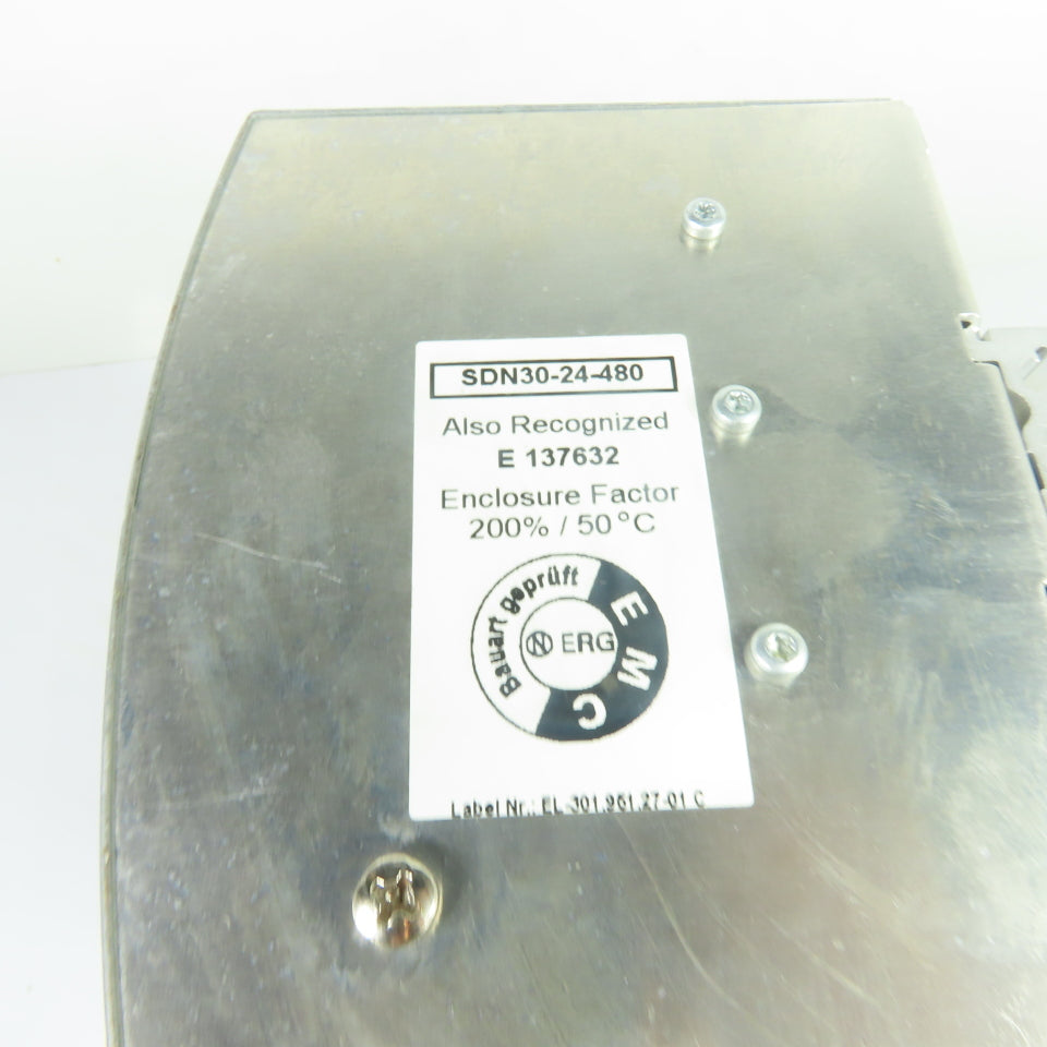 SOLA SDN 30-24-480 24V/30A 3PH DIN Rail Switching Power Supply 400-500VAC Input