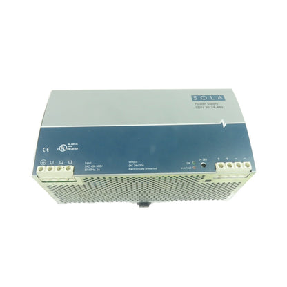 SOLA SDN 30-24-480 24V/30A 3PH DIN Rail Switching Power Supply 400-500VAC Input