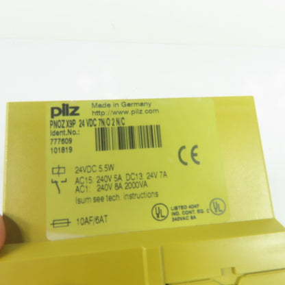Pilz 777609 PNOZ X9P Safety Relay 7N/O 2N/C 24VDC