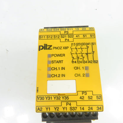Pilz 777760 PNOZ X8P 24VDC Safety Relay Module 3N/O 2N/C 2SO Contacts