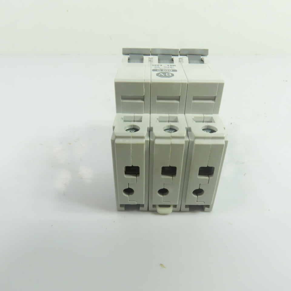 Allen-Bradley 1492-CB3-G020 2A 3-Pole Manual Circuit Breaker 480Y/277V 3Ph