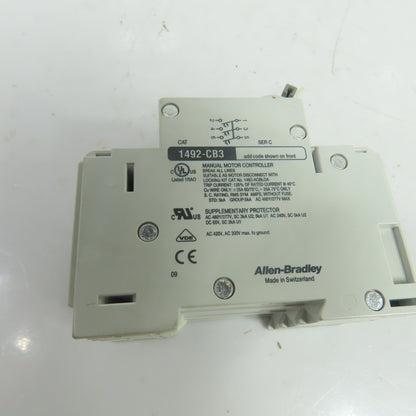 Allen-Bradley 1492-CB3-H100 10A 3-Pole Manual Circuit Breaker 480Y/277V 3Ph