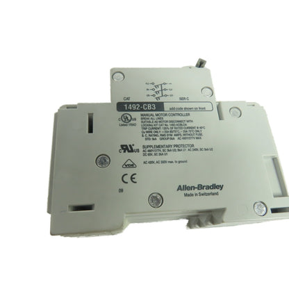 Allen-Bradley 1492-CB3-H100 10A 3-Pole Manual Circuit Breaker 480Y/277V 3Ph
