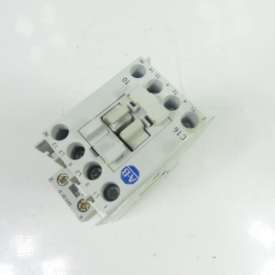 Allen-Bradley 100-C16D*10 16A 3-Pole IEC Contactor 24VDC Coil 600VAC Max