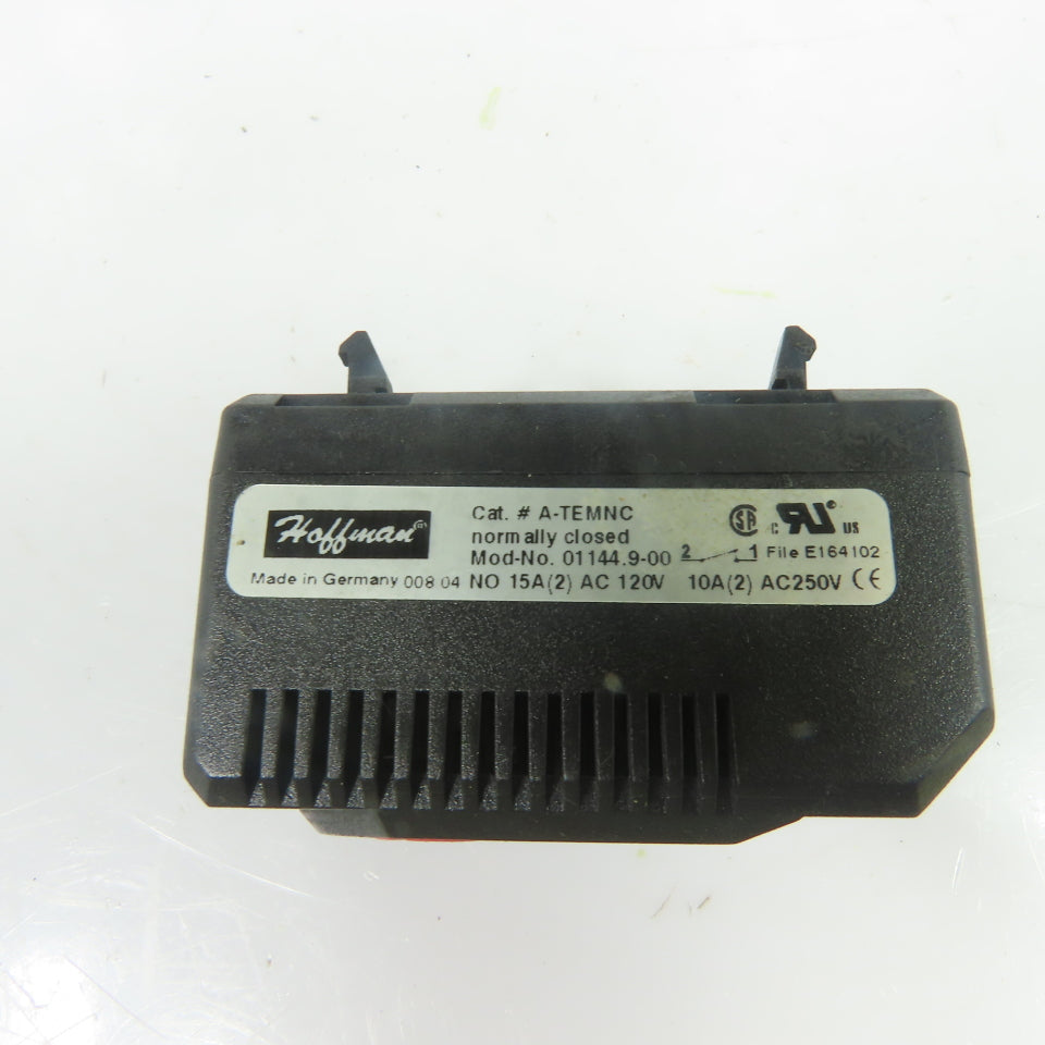 Hoffman 01144.9-00 A-TEMNC Adjustable Thermostat Control 30-140°F 120-250V