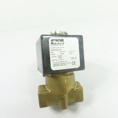 Parker 04F25C2-01 2-Way Solenoid Valve 1/4" NPT 110/120VAC