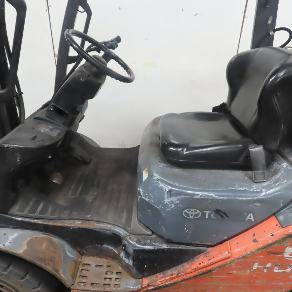 Toyota 8FGU25 4100Lbs. 3 Stage LP Gas Forklift 189" Lift 48"x4" Forks 2007