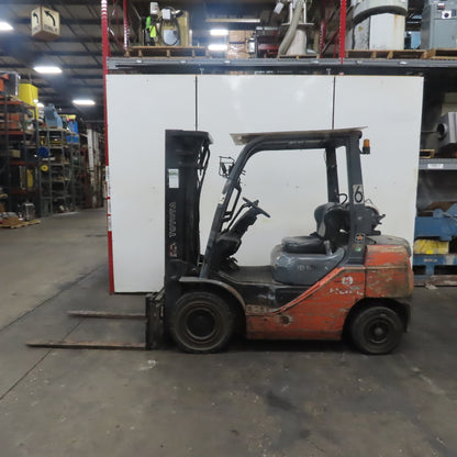 Toyota 8FGU25 4100Lbs. 3 Stage LP Gas Forklift 189" Lift 48"x4" Forks 2007