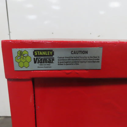 Stanley Vidmar 6 Drawer Small Parts Tool Storage Shop Cabinet 30" x 28" x 59"