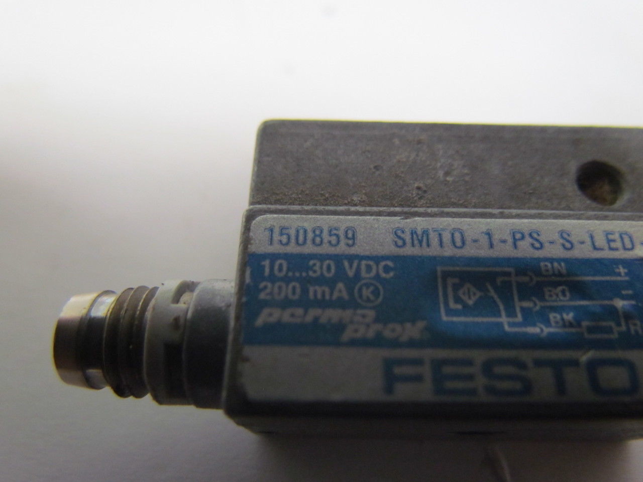 Festo SMTO-1-PS-5-LED-24-B Electronic Proximity Switch Piston Position Sensor