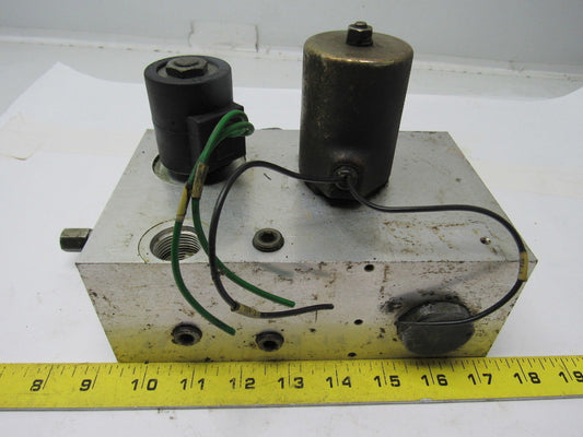 Hydraulic Manifold Block  From Raymond Pacer Model 60 Forklift