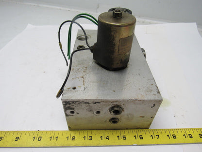 Hydraulic Manifold Block  From Raymond Pacer Model 60 Forklift