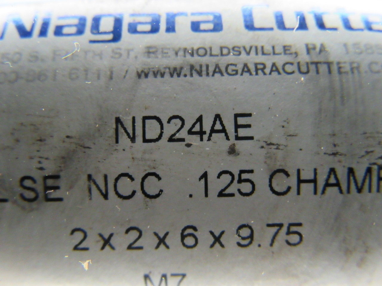 Niagara Cutter ND24AE 2" 6F HSS .125 Chamfer End Mill 6" Cut 9-3/4" OAL