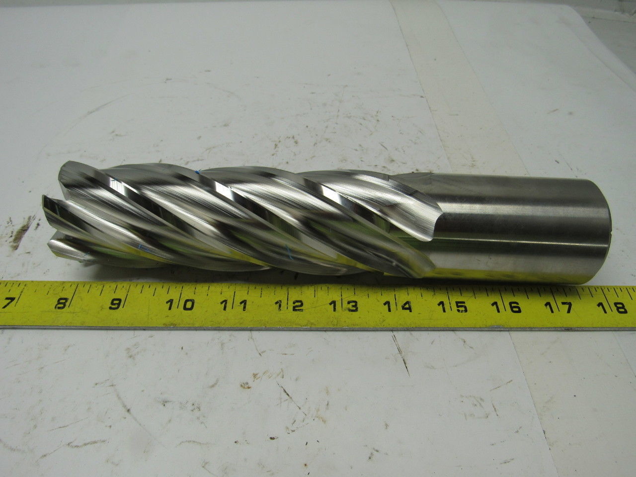 Niagara Cutter ND24AE 2" 6F HSS .125 Chamfer End Mill 6" Cut 9-3/4" OAL