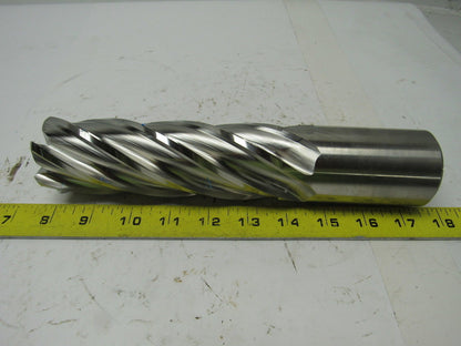 Niagara Cutter ND24AE 2" 6F HSS .125 Chamfer End Mill 6" Cut 9-3/4" OAL
