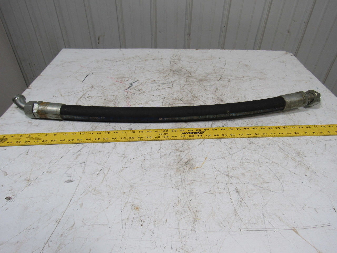 Gates 20EFG4K Envirofluid 1-1/4"IDX36" Hydraulic Hose W/Swivel Flange Fittings
