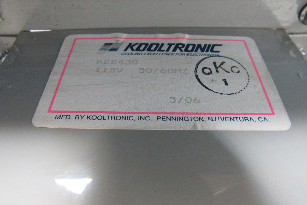 Kooltronic KBB430 Quadruplex Centrifugal Blowers 110V 320 CFM