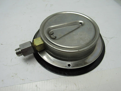 ENFM 6" Flanged Mount Pressure Gauge 0-1000 Psi 1/2" npt Bottom