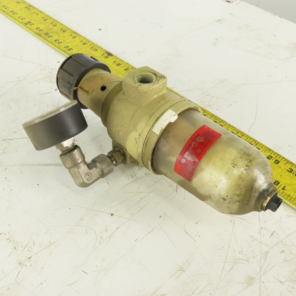 Norgren B12-321-A3LA Pneumatic Air Filter Regulator W/ Gauge 3/8" NPT 150 PSIG