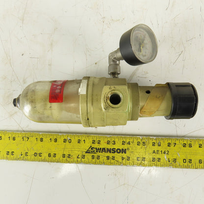 Norgren B12-321-A3LA Pneumatic Air Filter Regulator W/ Gauge 3/8" NPT 150 PSIG