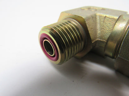 Hydraulic Fitting 90° Elbow, 3/8 ORFS x 1 ORB Male -16 Straight Thread Lot of 3