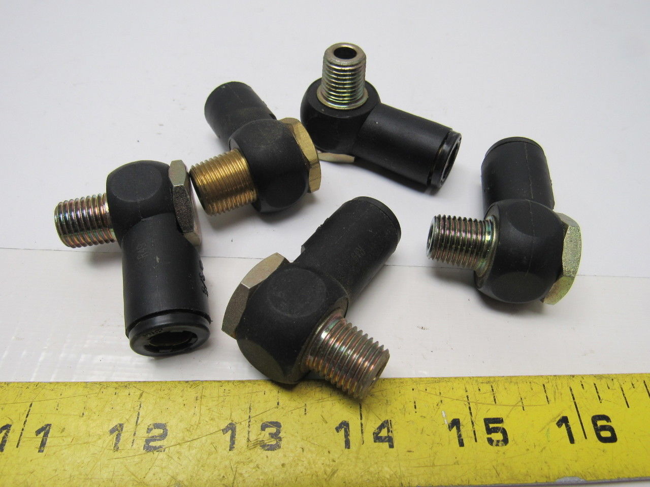 3018 60 14 90° Single Banjo Fitting Tube 3/8" Pipe 1/4" Lot of 5