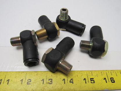 3018 60 14 90° Single Banjo Fitting Tube 3/8" Pipe 1/4" Lot of 5