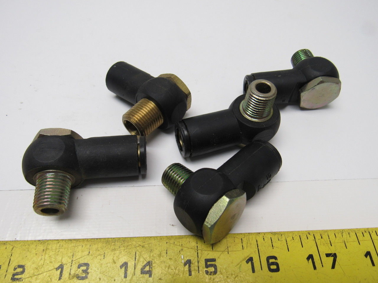 3018 60 14 90° Single Banjo Fitting Tube 3/8" Pipe 1/4" Lot of 5