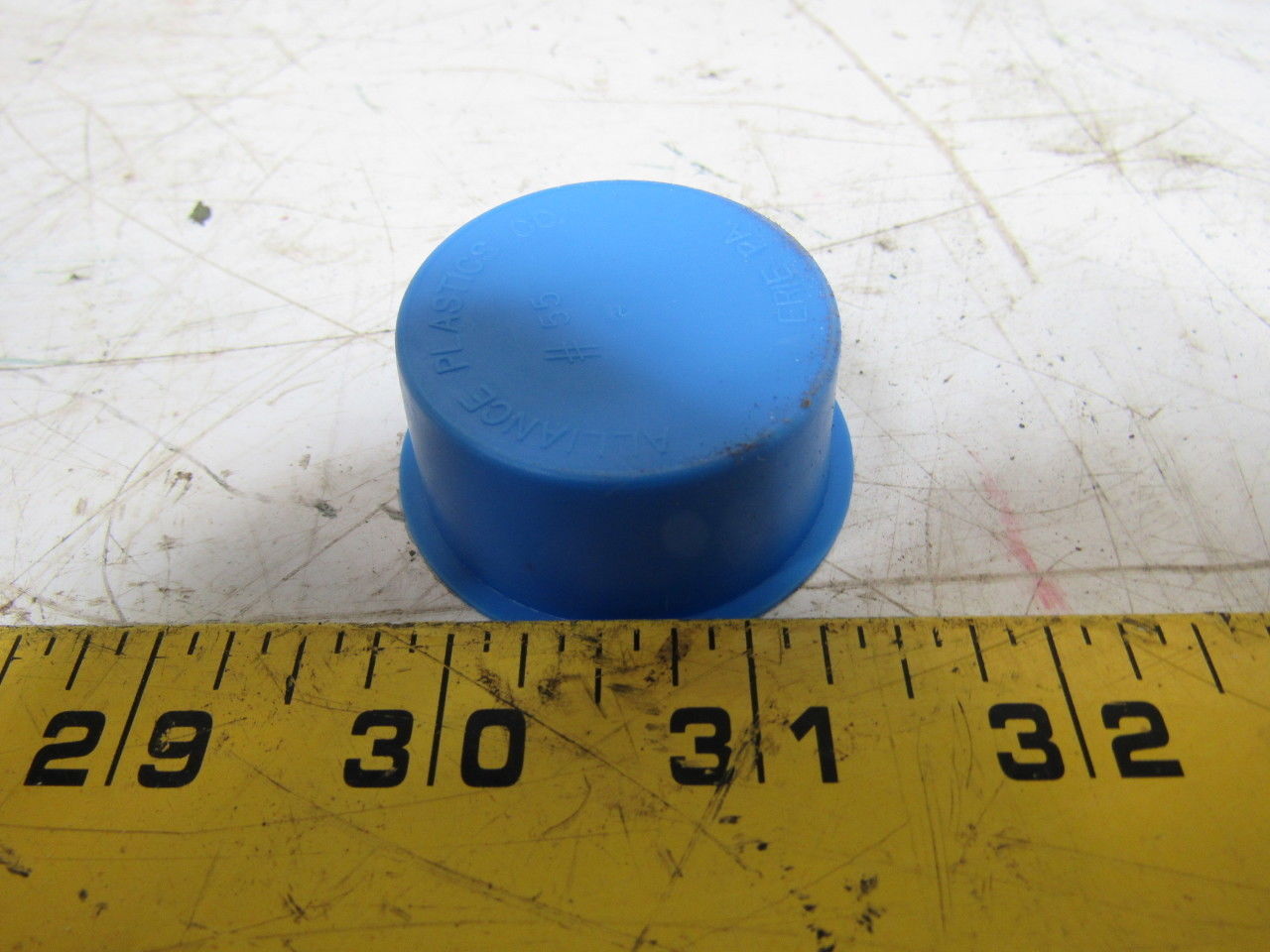 Alliance/Essentra Blue PE Socket-Weld Fitting Plug 1/2" Base OD. Lot of 1550