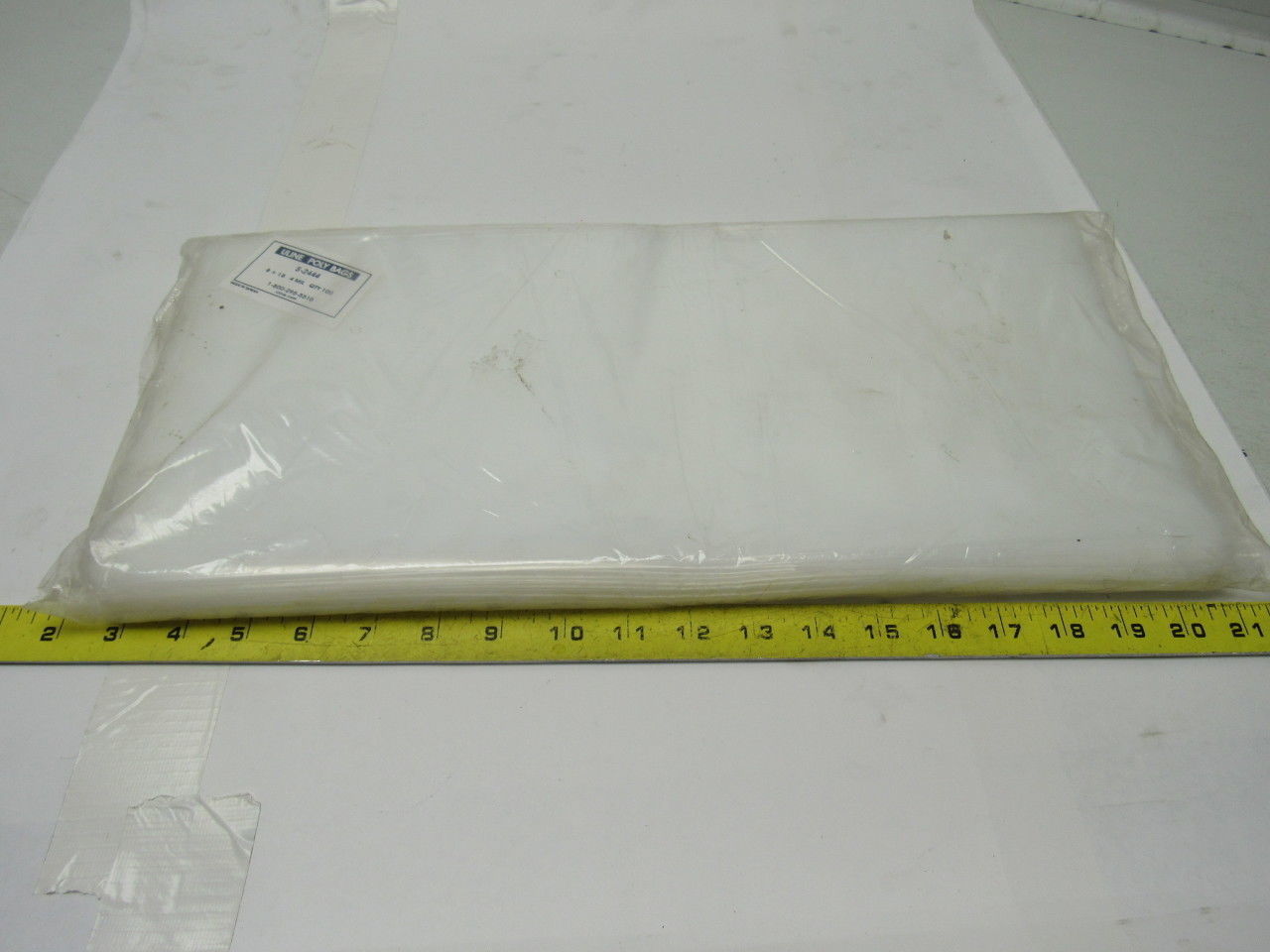 Uline S-2444 8" X 18" 4 Mil Poly Bags Package Quantity 100
