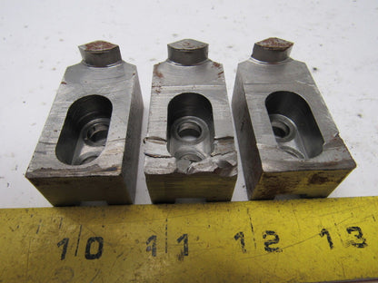 Dillon KW4 Custom Serrated Lathe Chuck Soft Jaws 0.744" ID Radius Set of 3