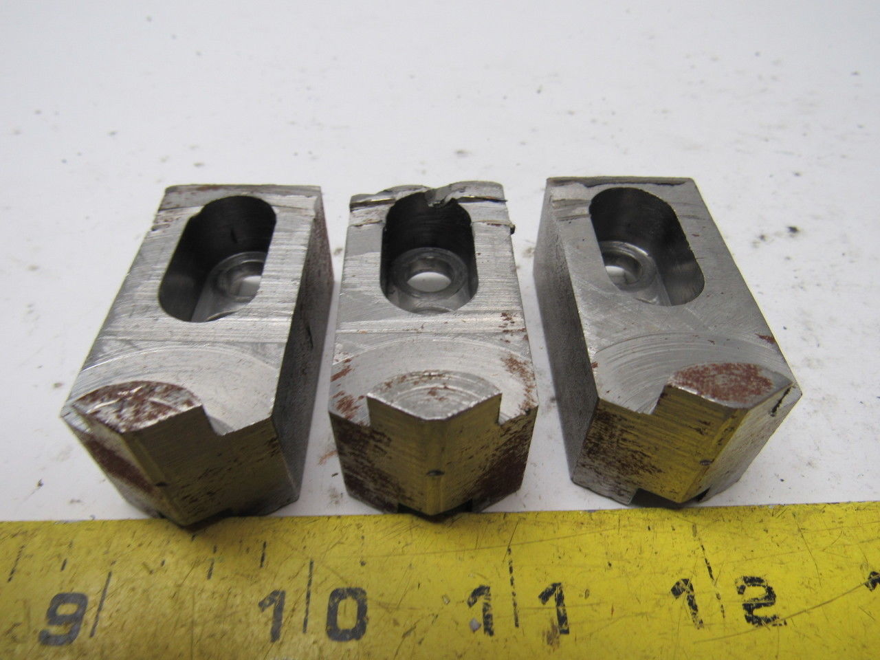 Dillon KW4 Custom Serrated Lathe Chuck Soft Jaws 0.744" ID Radius Set of 3