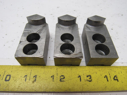 Dillon KW4 Custom Serrated Lathe Chuck Soft Jaws 0.937" ID Radius Set of 3